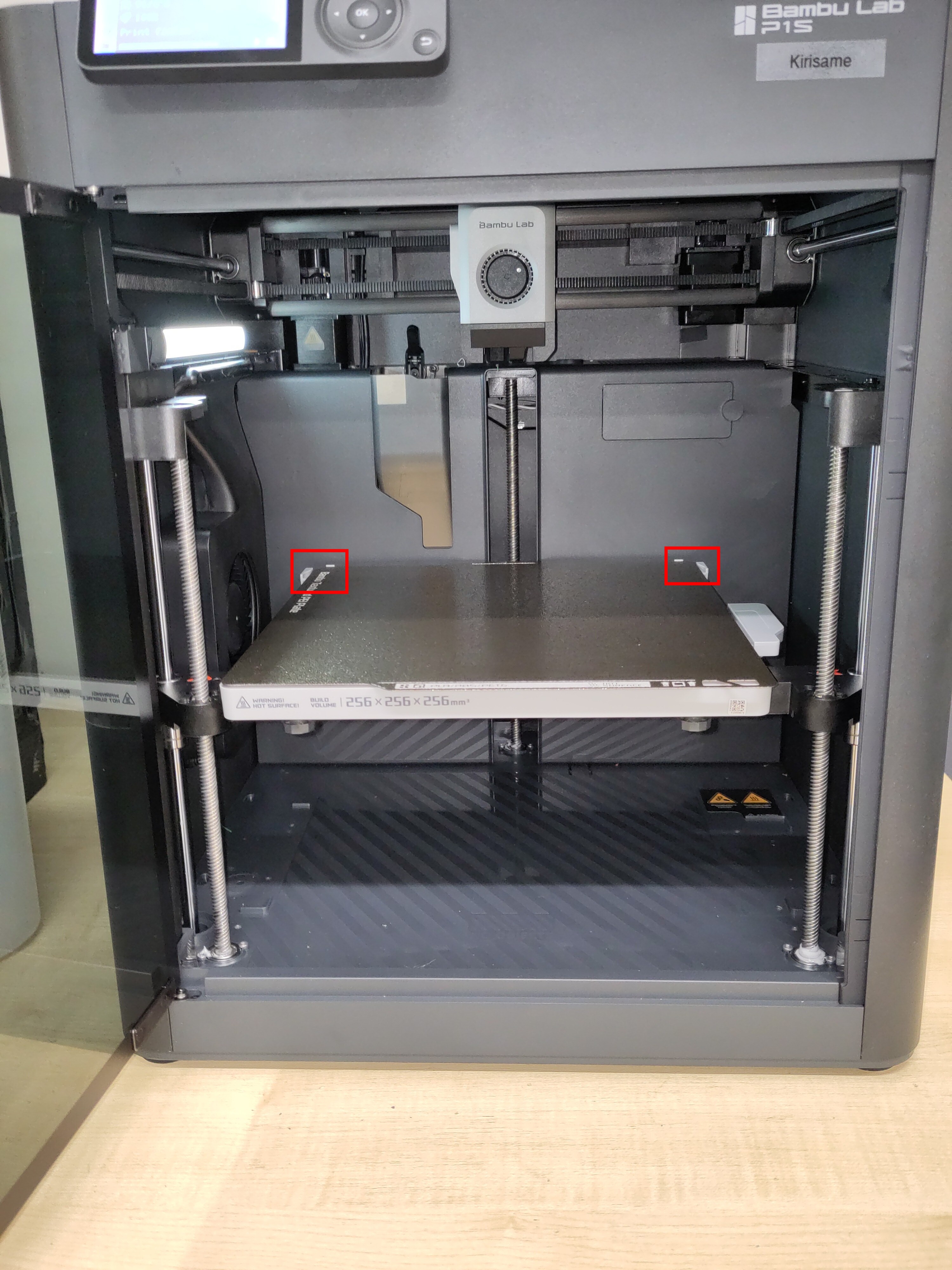 Front of printer prior to a print