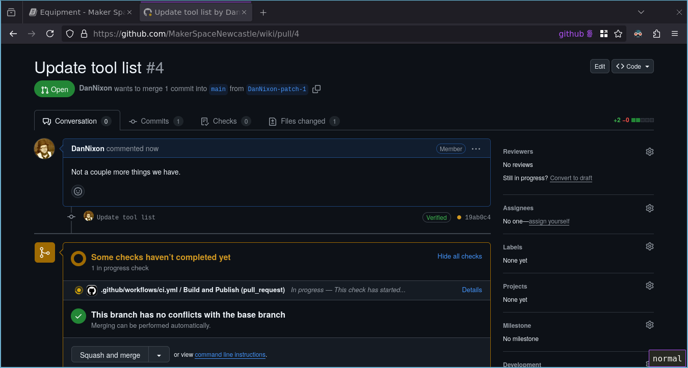 GitHub Actions running on Pull Request